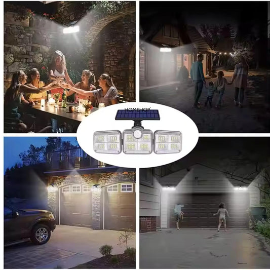 Homehop Acrylonitrile Butadiene Styrene Solar Wall Lights Outdoor Home Waterproof Compound Wall Motion Sensor Garden Lamp for Driveway, Patio, Porch and...