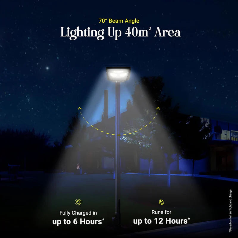 DYLECT 900W Solar Street Light with Motion Sensor