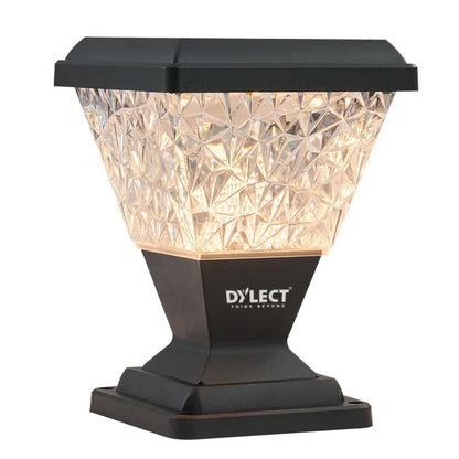 Dylect Luxe Solar Pillar Lamp - Pyramid Shape