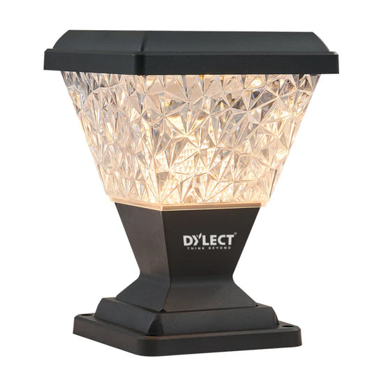 Dylect Luxe Solar Pillar Lamp - Pyramid Shape